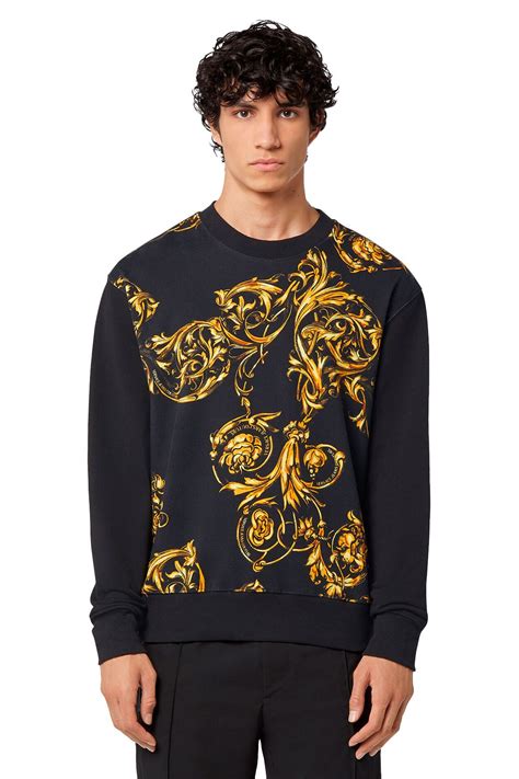 sudadera versace negra y dorada